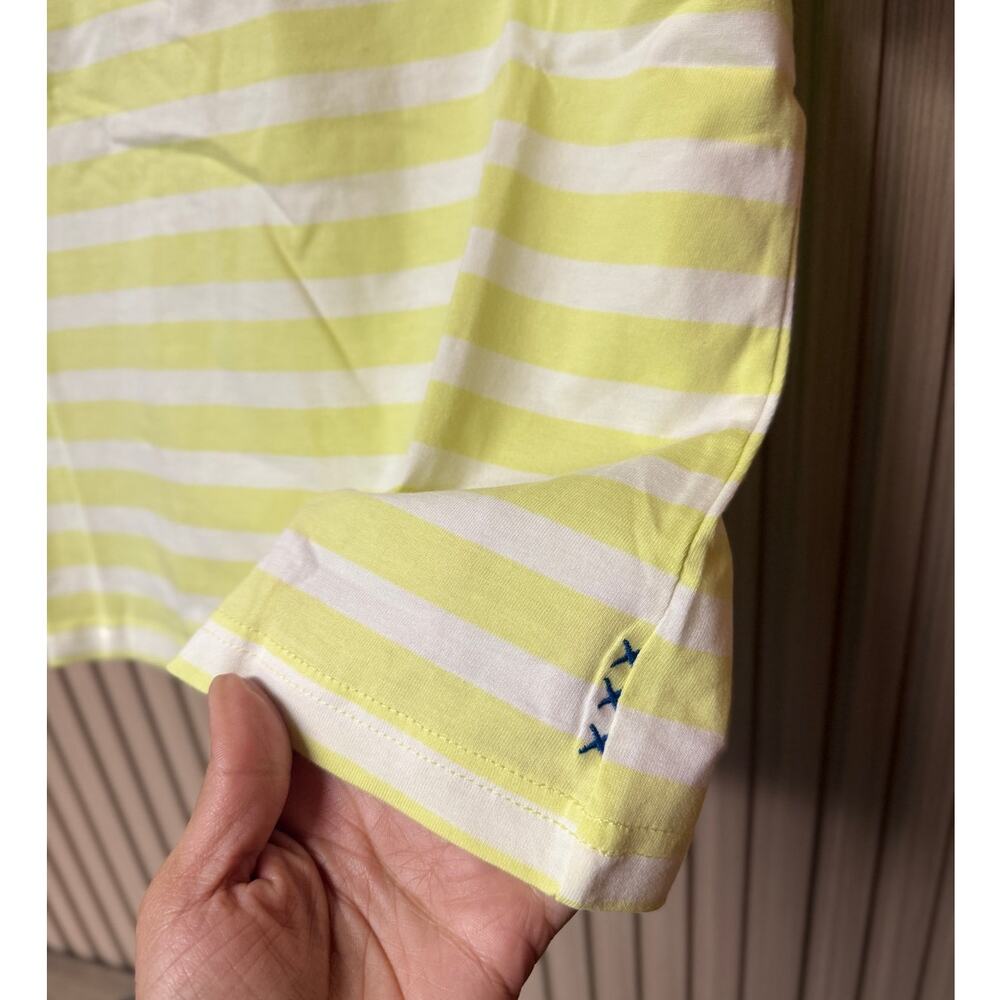 Scotch & Soda Boxy Striped Tee Tennis Racket Embroidered Women’s Size S - Picture 10 of 11
